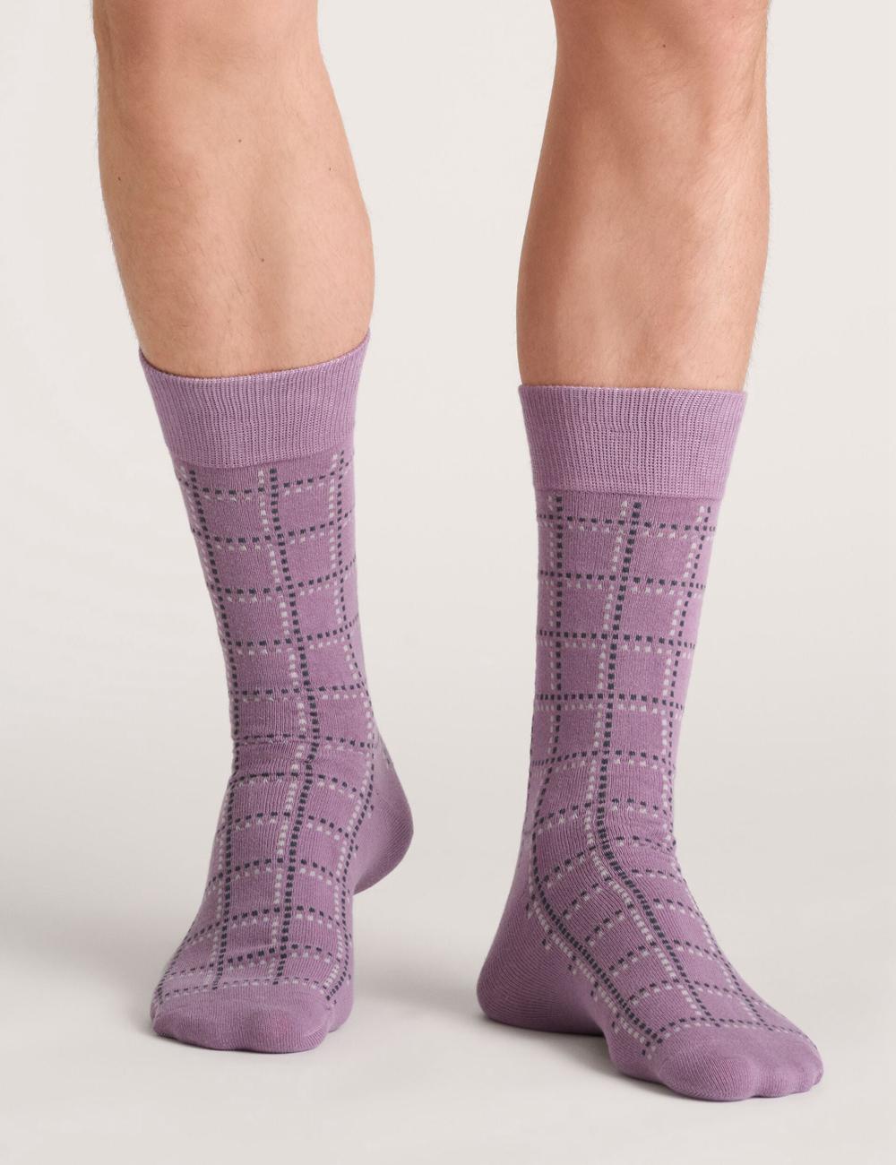 Men Ted Baker 3 Pack Geometric Check Crew Socks Dark Green | Egypt  MZADV-1924