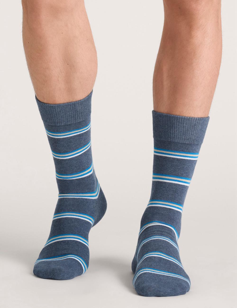 Men Ted Baker 3 Pack Geometric Stripe Crew Socks Medium Grey | Egypt  CEZNI-8640