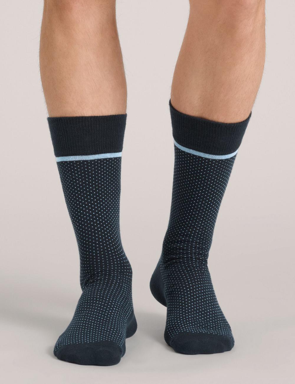 Men Ted Baker 6 Pack Cotton Rich Mixed Crew Socks Blue | Egypt  XGJVH-8032