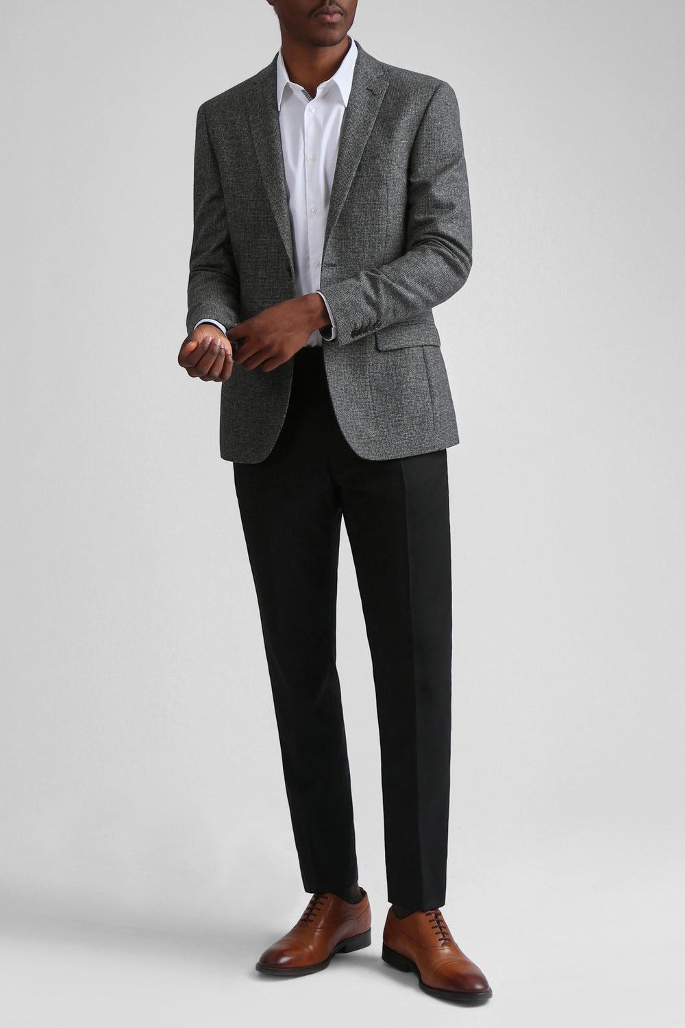 Men Ted Baker ASOJS - Puppytooth Check Slim Fit Blazers Charcoal | Egypt  AKOHM-9538
