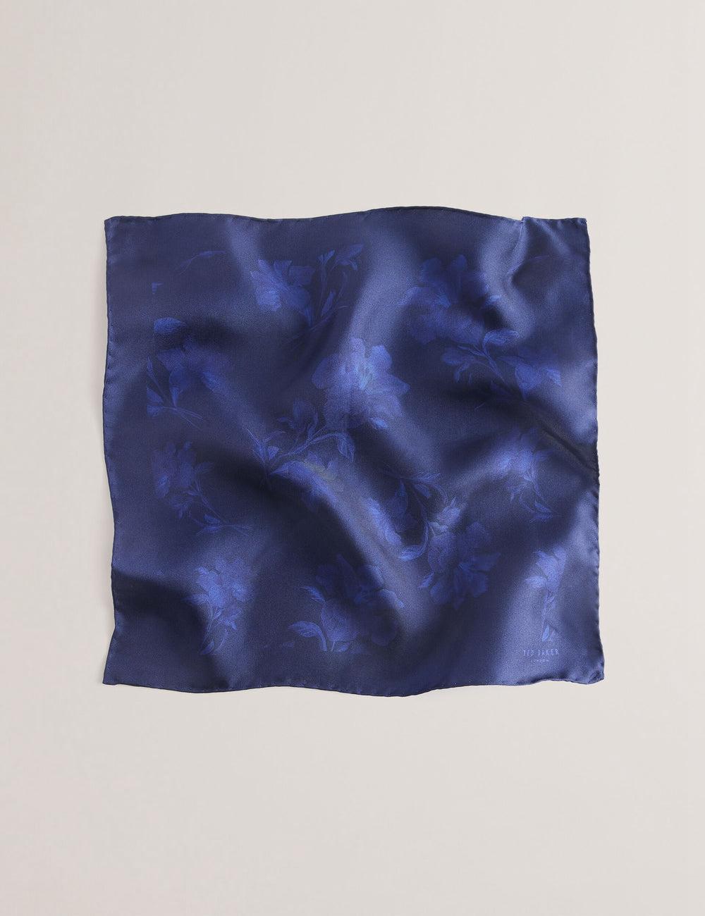 Men Ted Baker AUSTINS - Two Tone Floral Silk Pocket Pocket Squares Navy | Egypt  VRKYN-8496