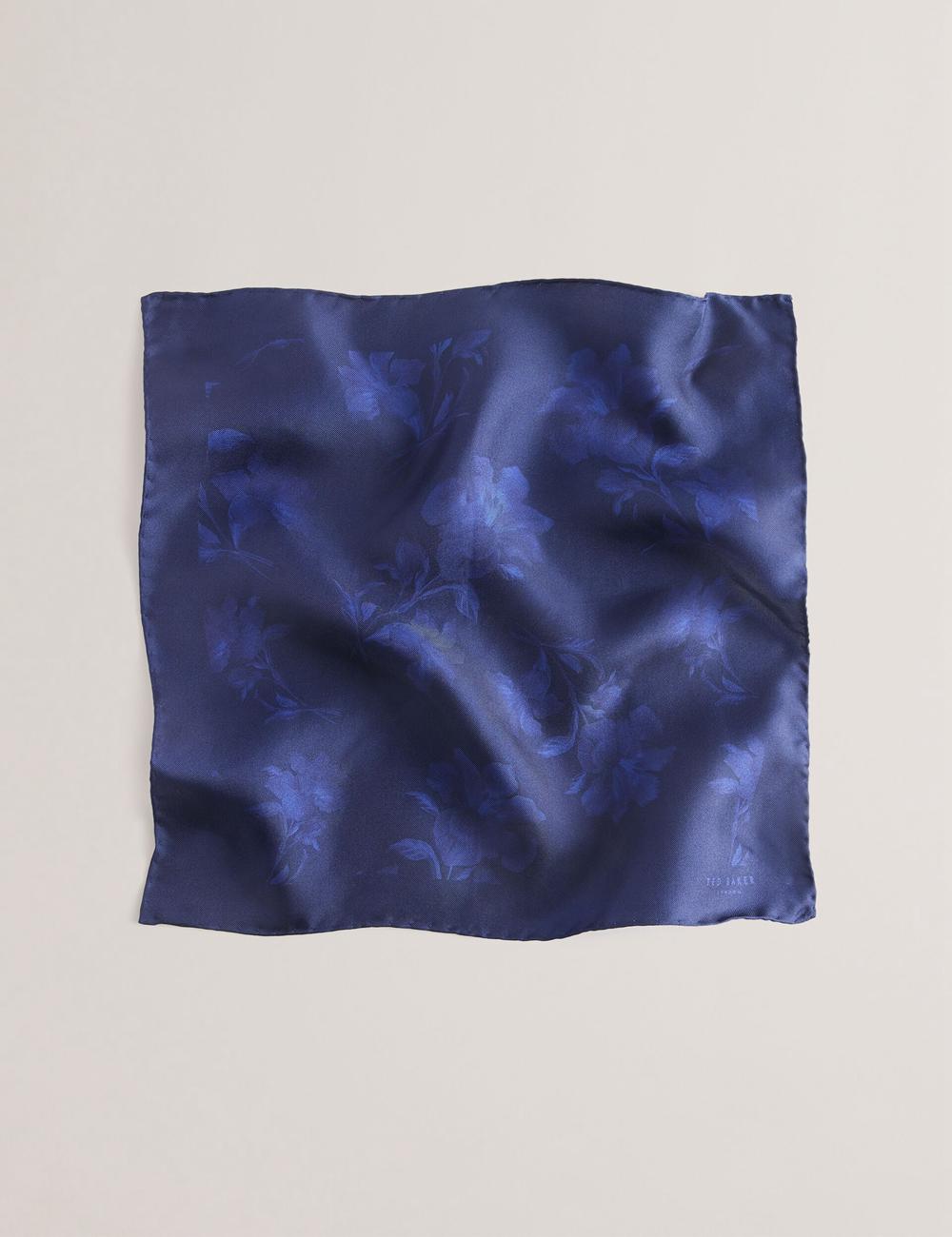 Men Ted Baker AUSTINS - Two Tone Floral Silk Pocket Pocket Squares Navy | Egypt  VRKYN-8496