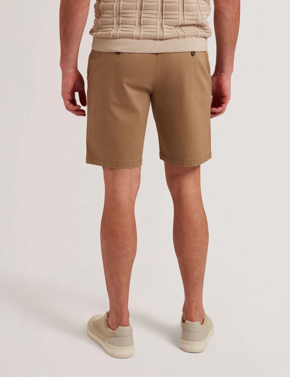 Men Ted Baker BARNHAM - Regular Fit Cotton Blend Chino Shorts Tan | Egypt  RENUQ-5912