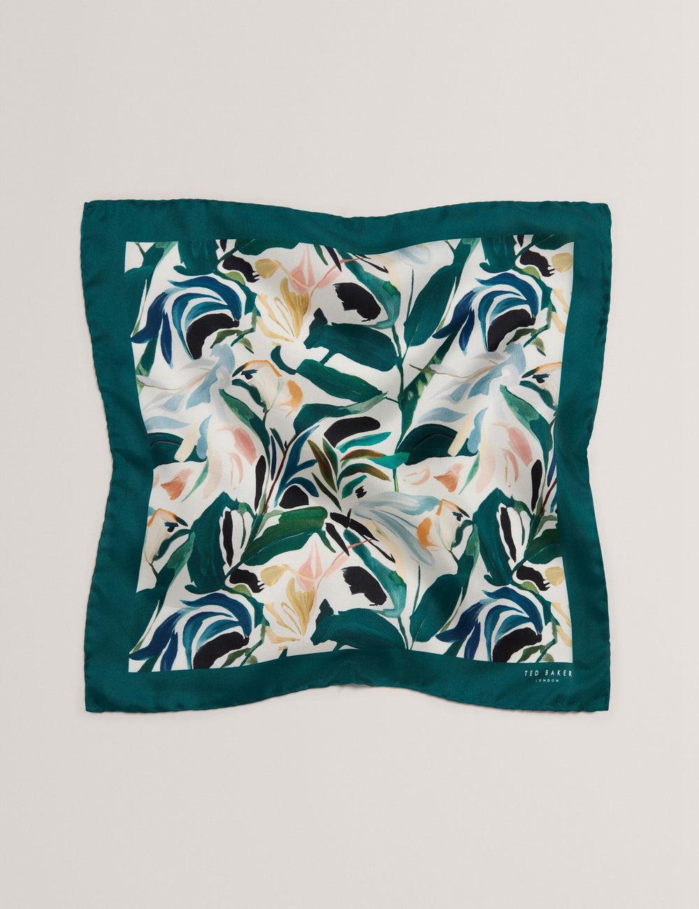 Men Ted Baker BOYTONP - Botanical Floral Silk Pocket Pocket Squares Ecru | Egypt  IQWMD-5628