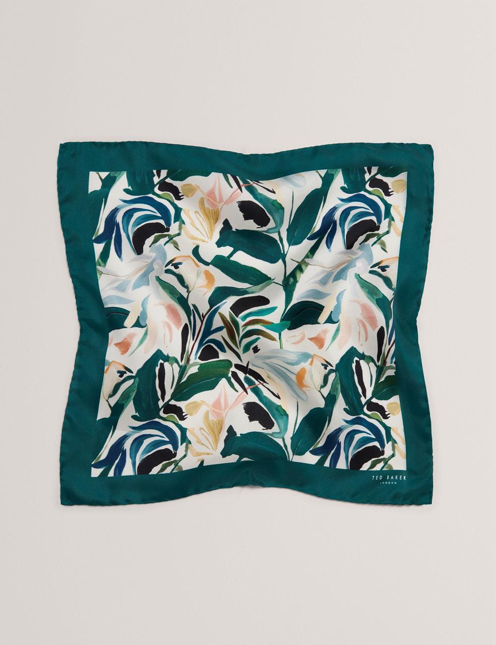 Men Ted Baker BOYTONP - Botanical Floral Silk Pocket Pocket Squares Ecru | Egypt  IQWMD-5628