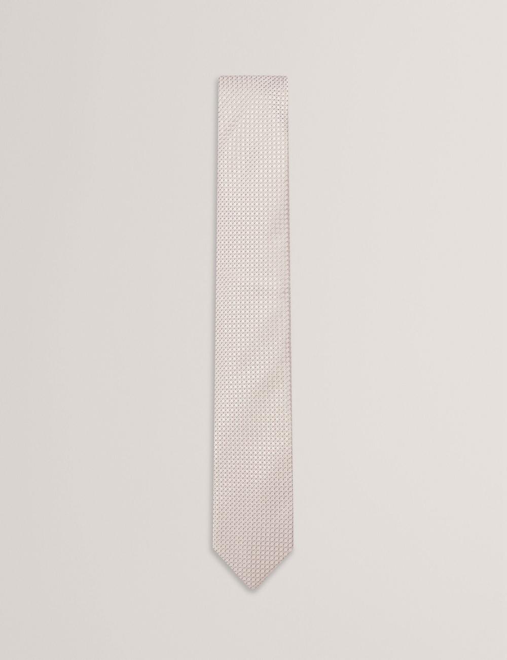 Men Ted Baker CANEDON - Textured Tonal Weave Silk Ties Stone | Egypt  ECRUI-6219