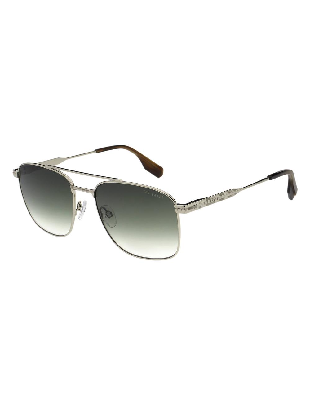 Men Ted Baker CHASE - Metal Frame Navigator Sunglasses Silver | Egypt  AUROC-9140