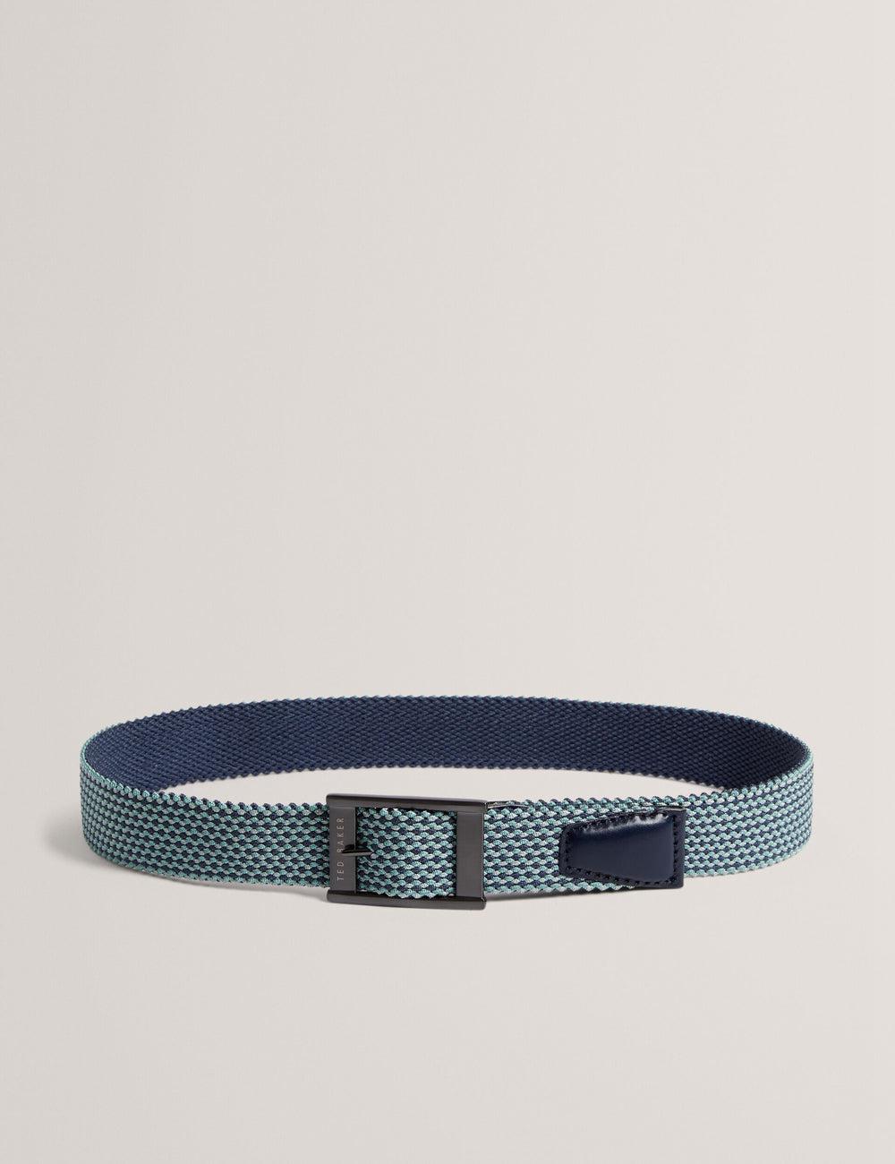 Men Ted Baker COLUMMM - Reversible Woven Elasticated Belts Navy | Egypt  WAKMJ-1906