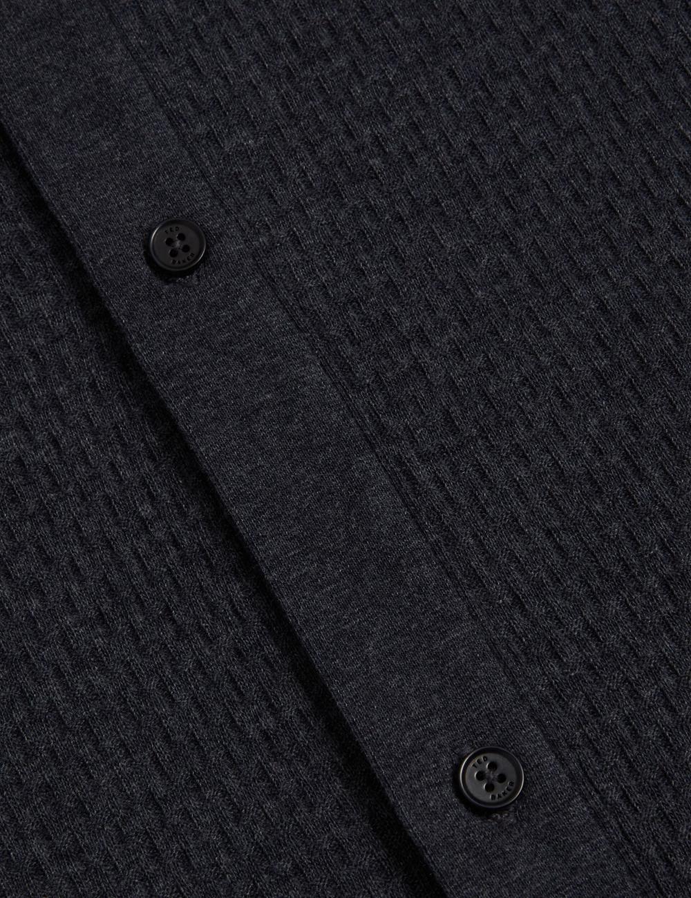 Men Ted Baker CONNYR - Short Sleeve Button Through Polos Shirts Navy | Egypt  EQNWJ-0927