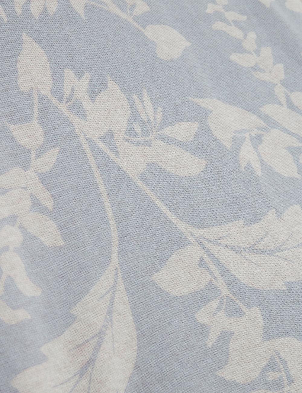 Men Ted Baker DENNIO - Short Sleeve Printed Floral T-Shirts Lt-Blue | Egypt  WQORI-8952
