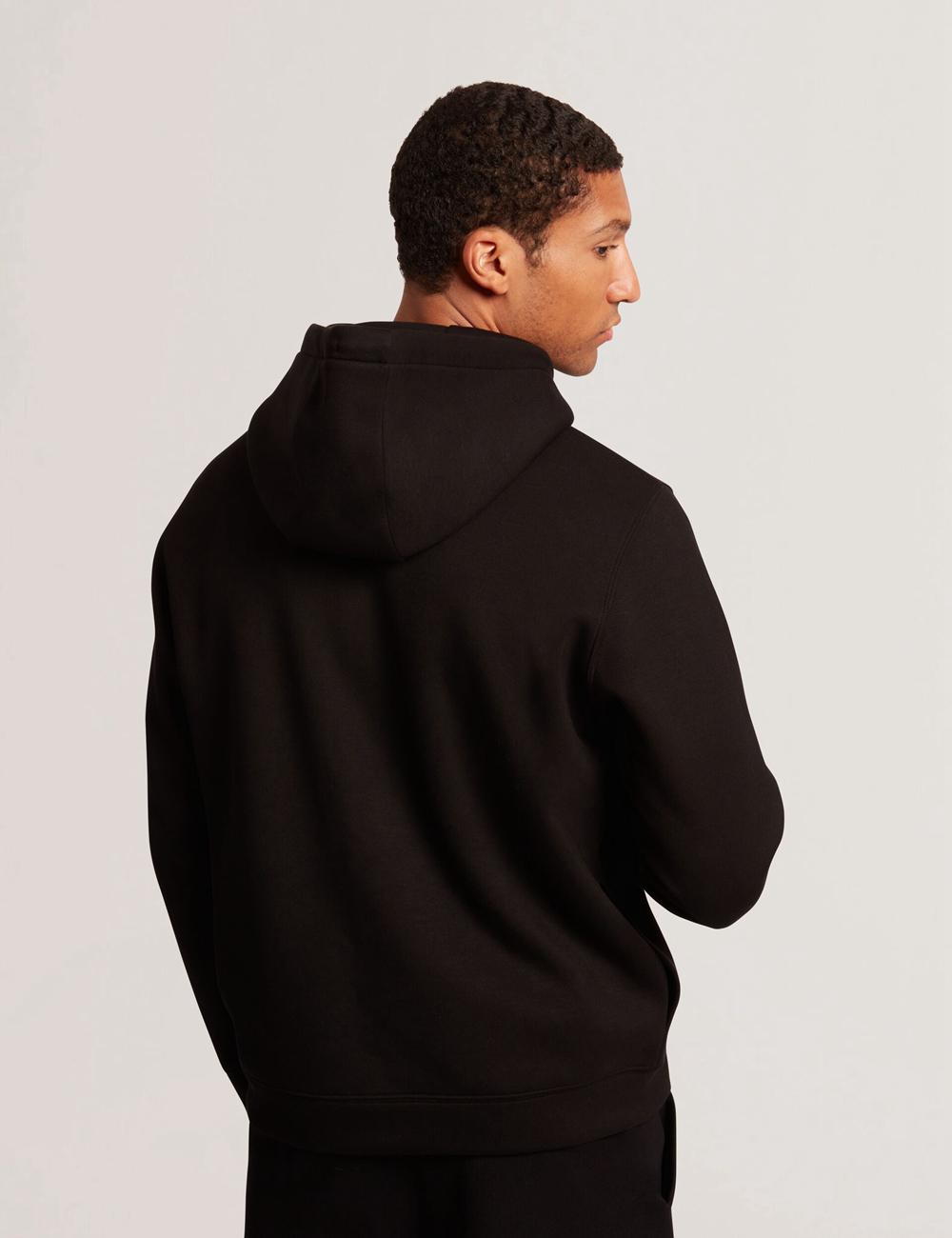 Men Ted Baker EPIO - Zip Through Neoprene Hoodies Black | Egypt  SZBRC-3857