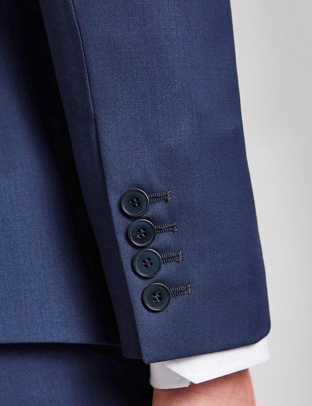 Men Ted Baker FINLAYJS - Twill Wool Slim Fit Suit Jackets Blue | Egypt  XBLGO-0287