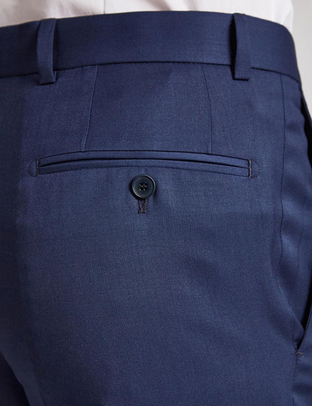 Men Ted Baker FINLAYTS - Twill Wool Slim Fit Suit Trousers Blue | Egypt  HCJXE-4537