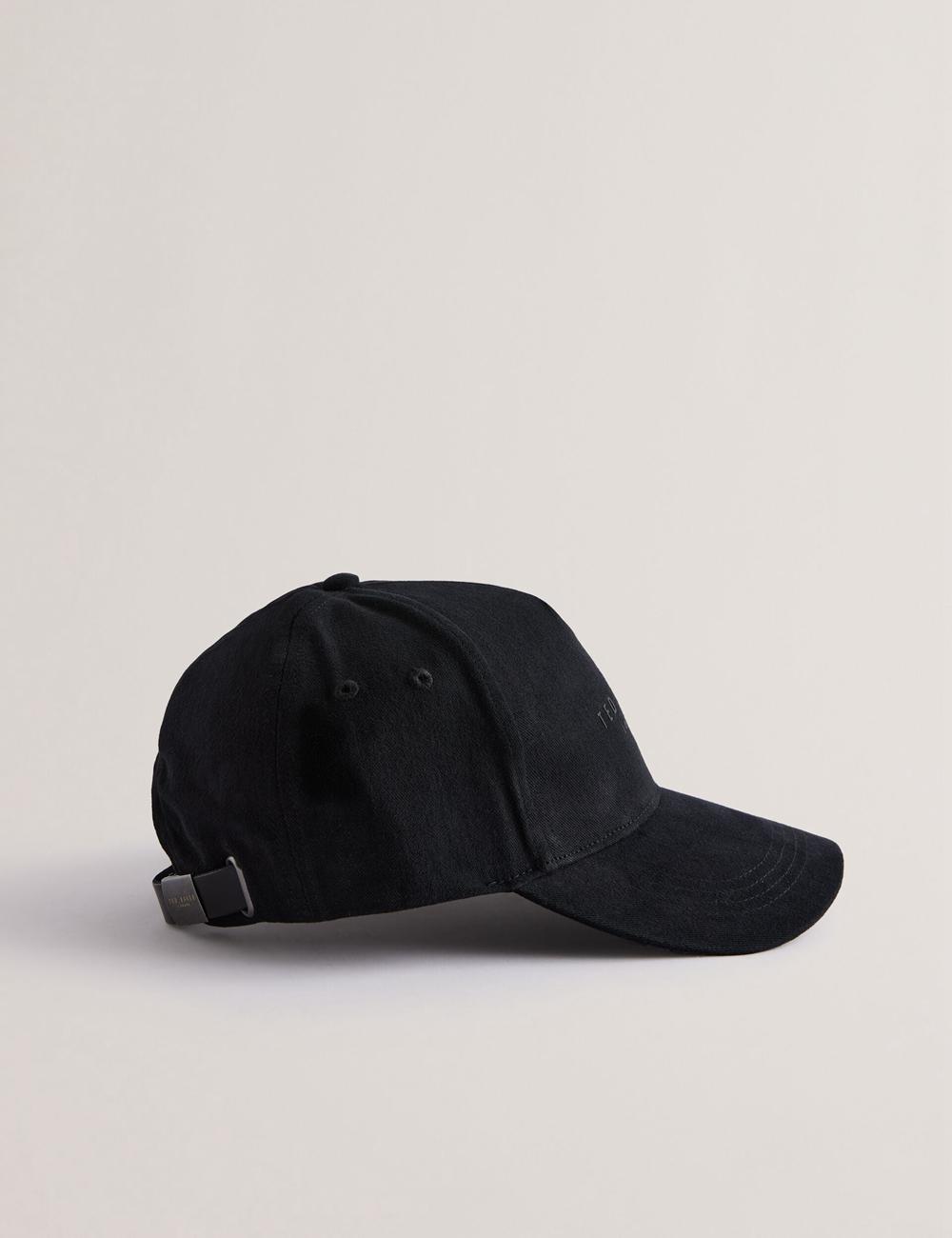 Men Ted Baker FREDDS – Branded Baseball Caps Black | Egypt  NHYBR-1869