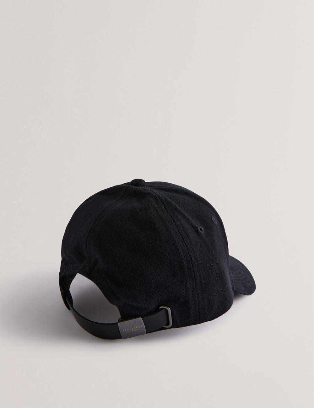 Men Ted Baker FREDDS – Branded Baseball Caps Black | Egypt  NHYBR-1869