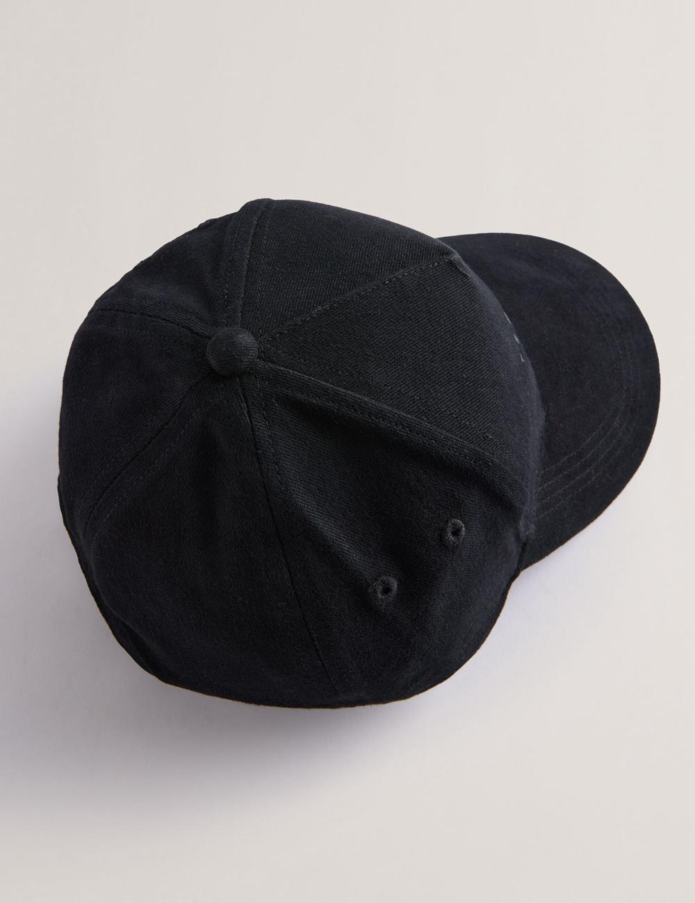 Men Ted Baker FREDDS – Branded Baseball Caps Black | Egypt  NHYBR-1869