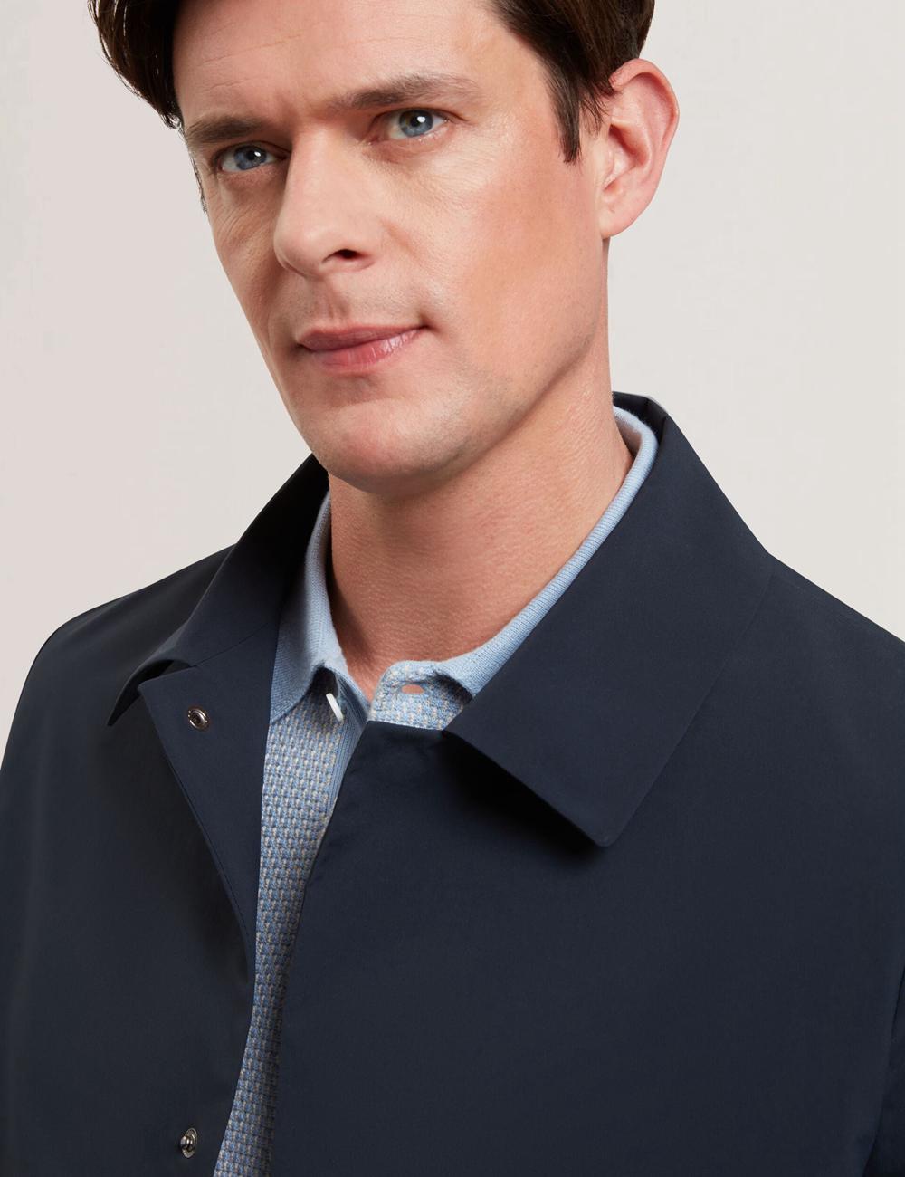 Men Ted Baker HUMMELS - Lightweight Short City Mac Jackets Navy | Egypt  VDJSM-4360