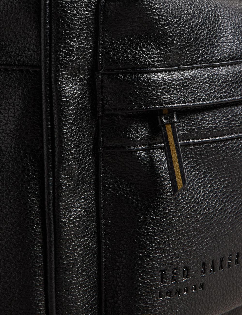 Men Ted Baker KAILEB - Webbing Strap Faux Leather Backpacks Black | Egypt  MVOCD-2583