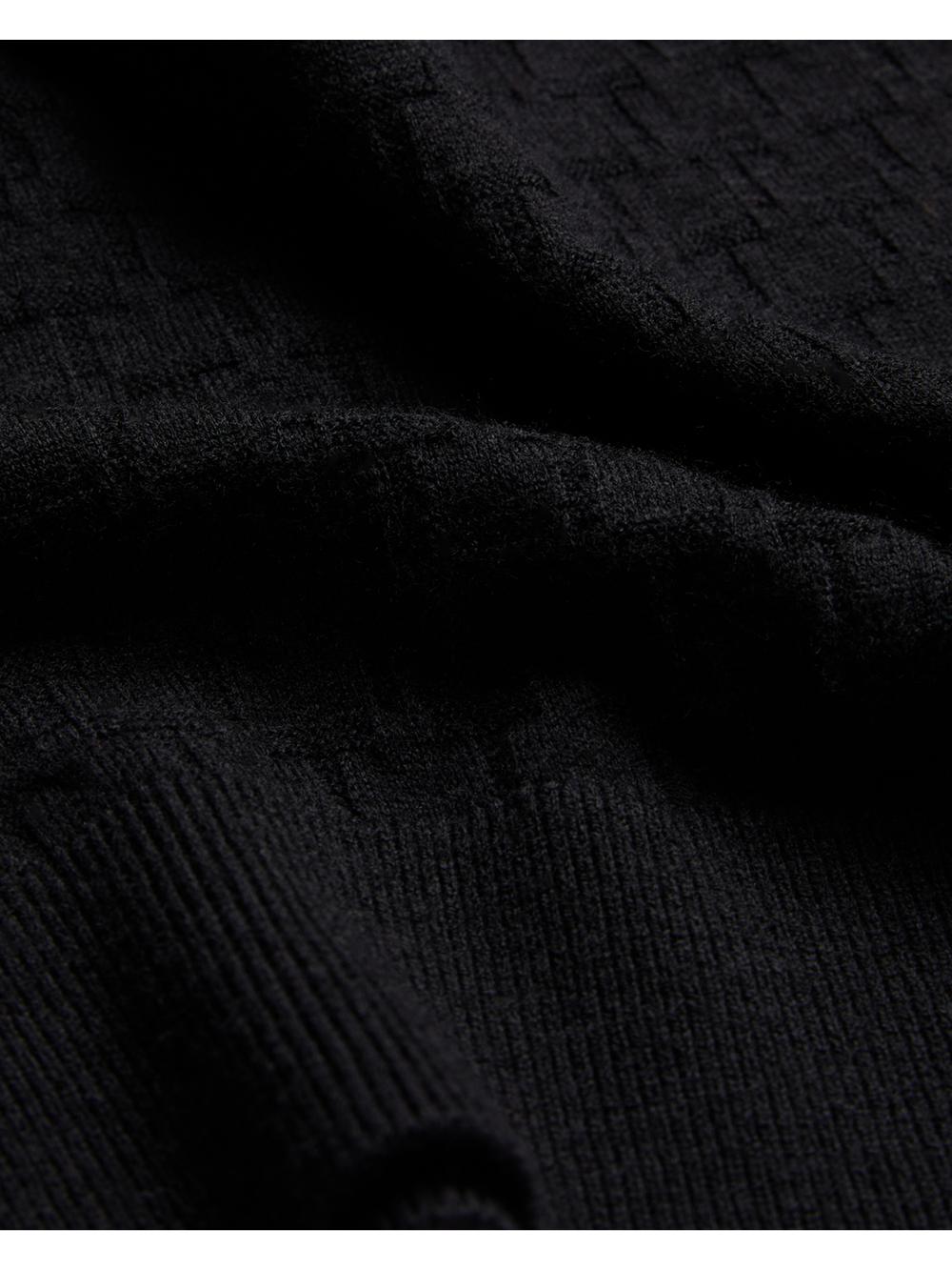 Men Ted Baker LOUNG - Textured T Knit Crew Neck Jumpers Black | Egypt  PELYD-1394