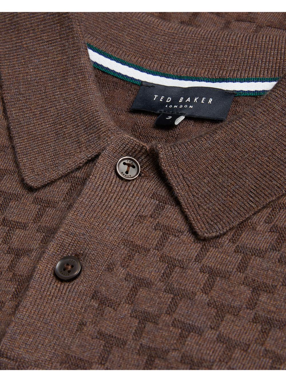 Men Ted Baker MORAR - Long Sleeve T Stitch Knitted Jumpers Dk-Brown | Egypt  ZAJEK-0479