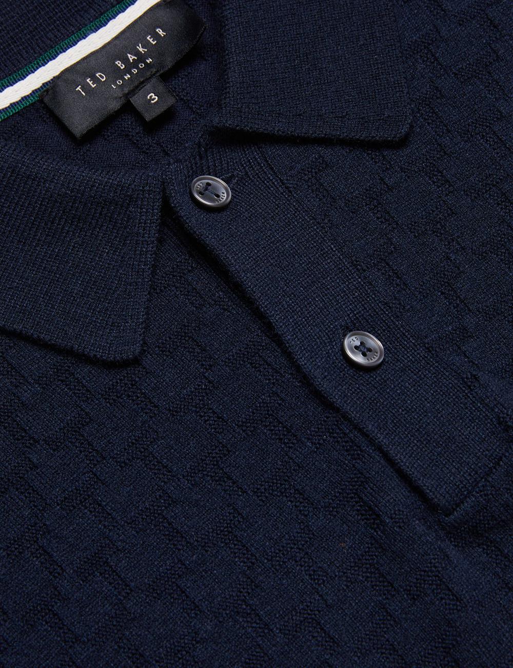 Men Ted Baker MORAR - T Knit Long Sleeve Top Jumpers Navy | Egypt  XSVNW-7958
