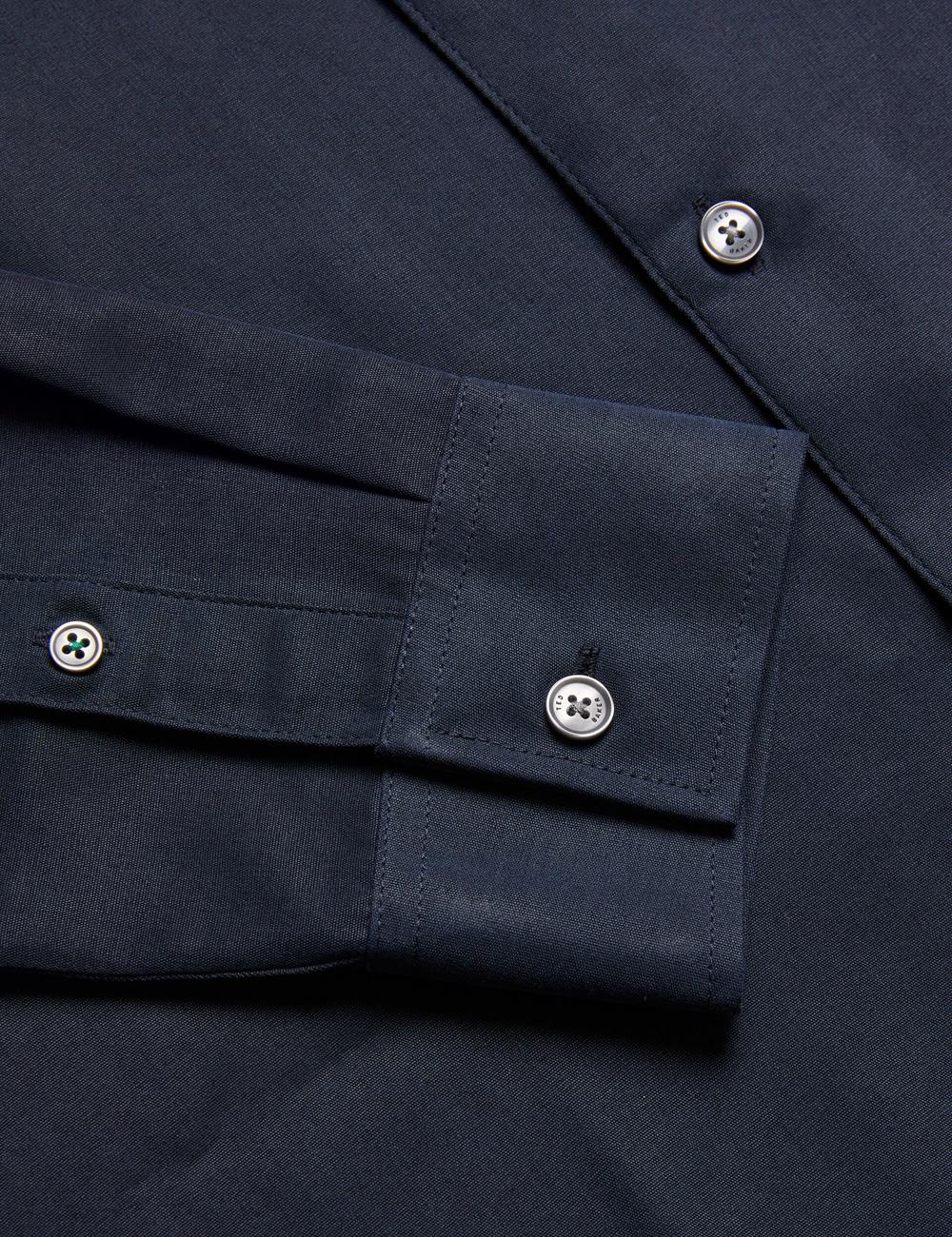 Men Ted Baker NESSMEN - Embroidered Detail Relaxed Fit Casual Shirts Navy | Egypt  UMXFK-0597