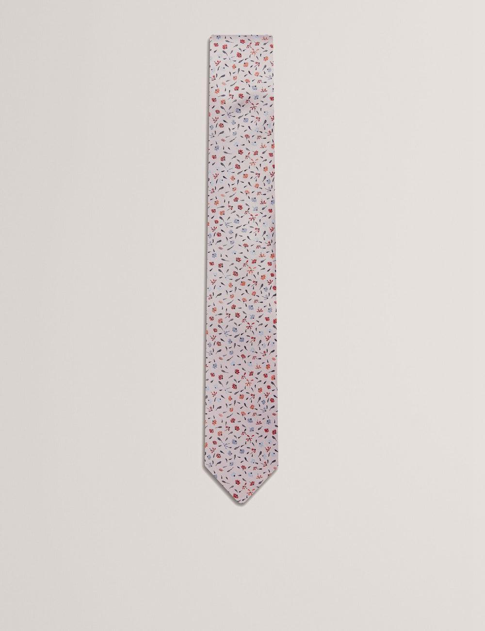 Men Ted Baker ORSEA - Ditsy Petal Print Woven Silk Ties Pink | Egypt  WHFSY-0769