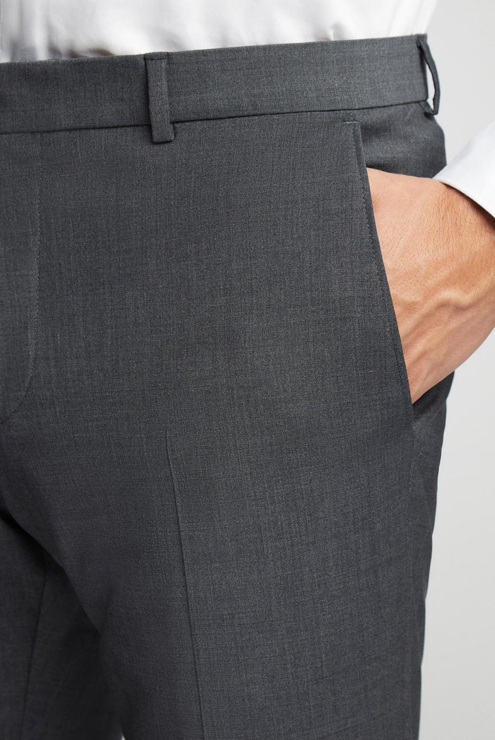Men Ted Baker PANAMA - Wool Blend Slim Fit Suit Trousers Charcoal | Egypt  EBVTR-3491