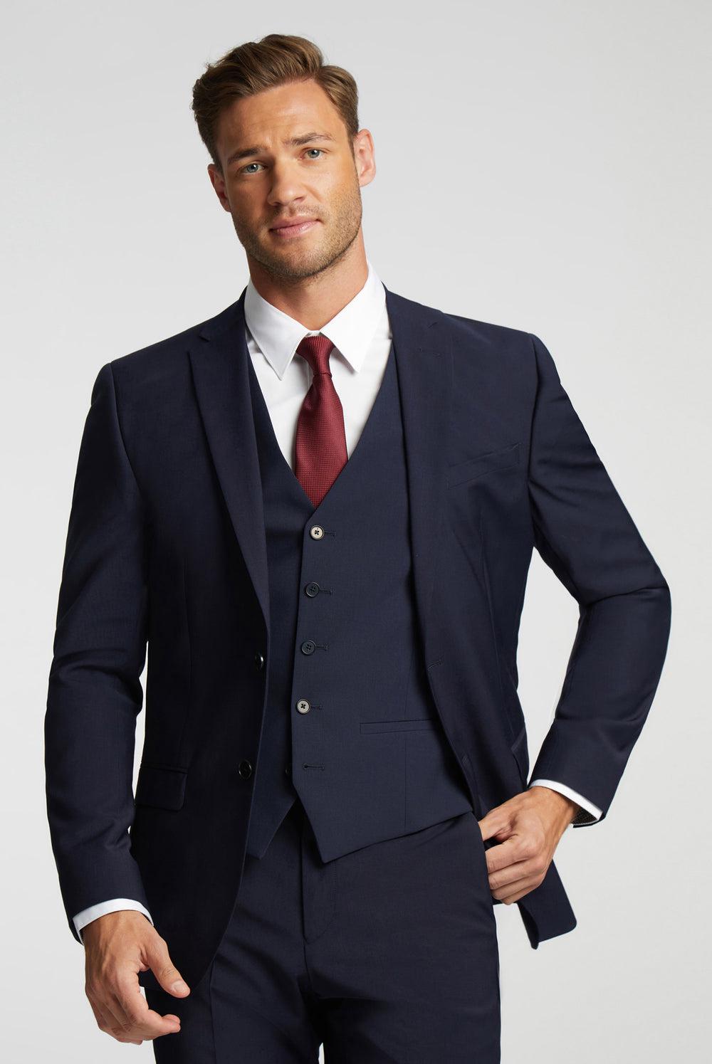 Men Ted Baker PANAMA - Wool Blend Slim Fit Suit Jackets Navy | Egypt  PLFSE-6879