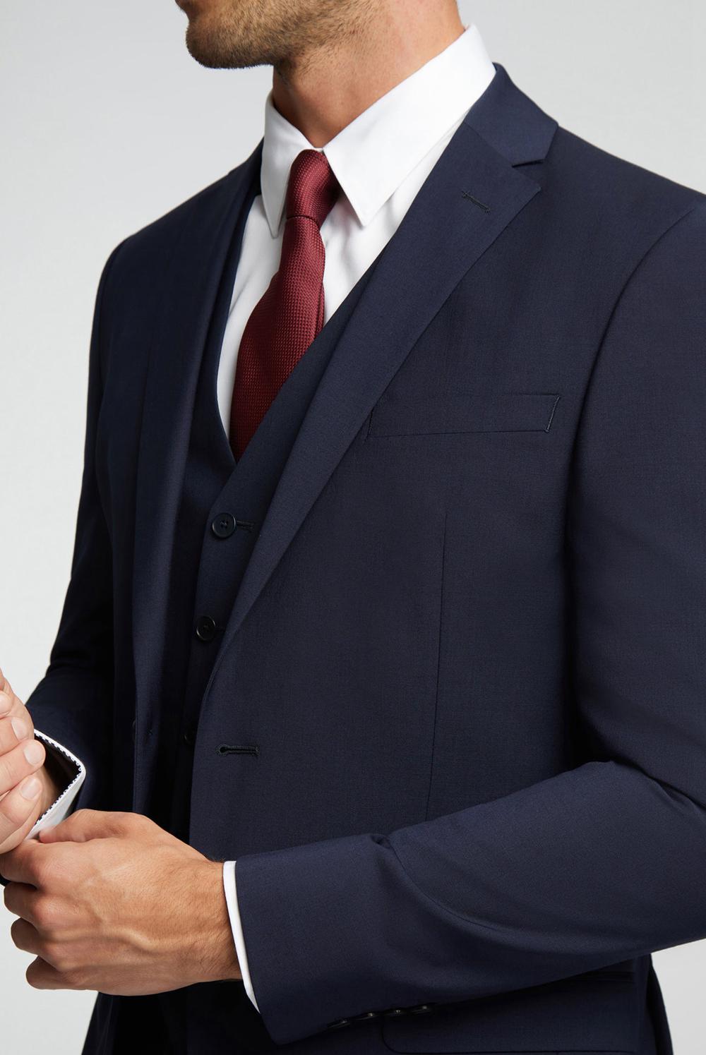 Men Ted Baker PANAMA - Wool Blend Slim Fit Suit Jackets Navy | Egypt  PLFSE-6879