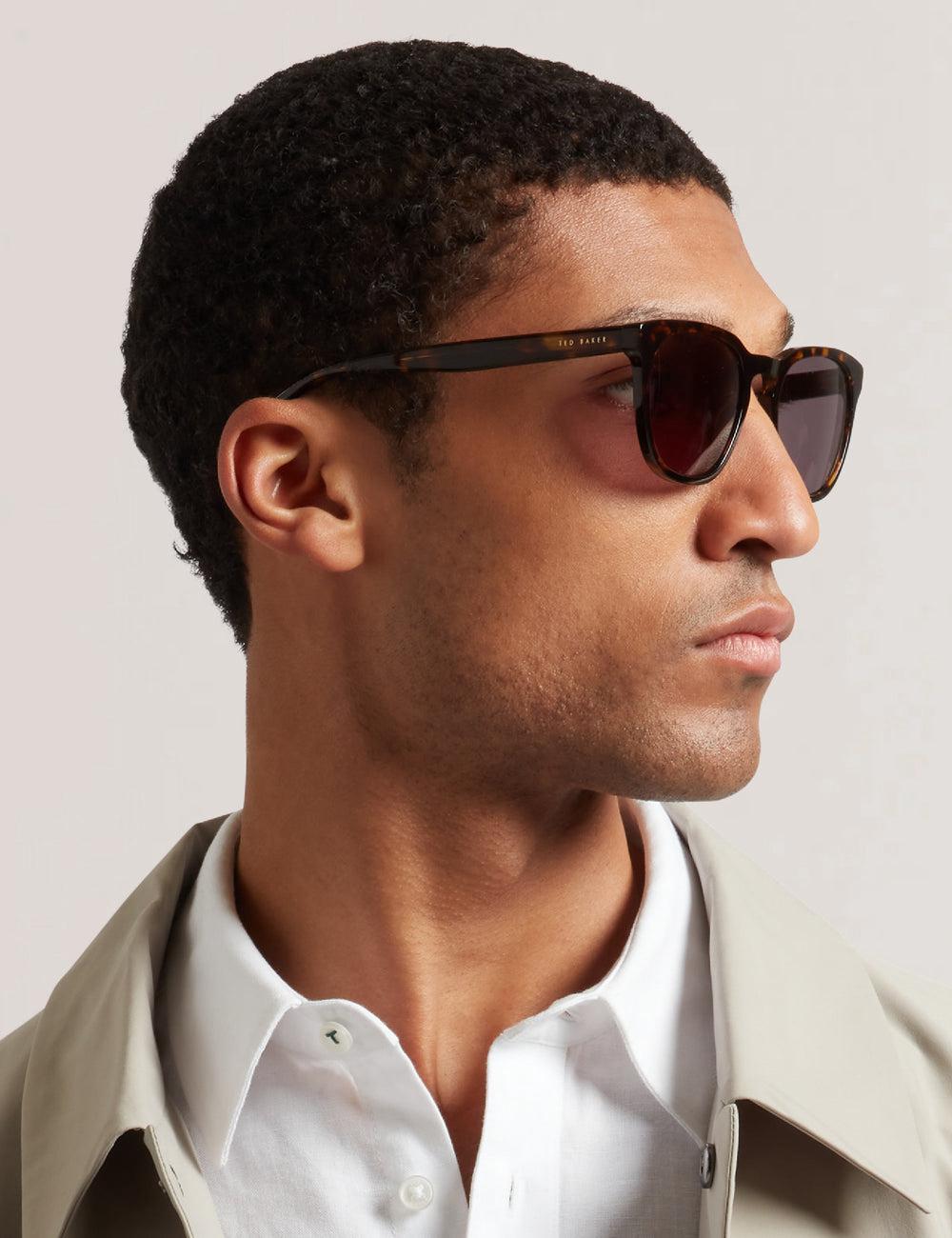 Men Ted Baker SORLEY - Classic Rounded Eye Sunglasses Tort | Egypt  SYMFW-5967