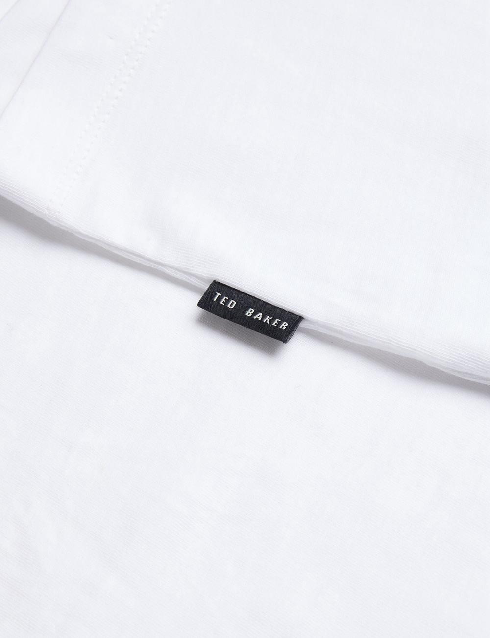 Men Ted Baker TYWINN - Classic Crew Neck Cotton T-Shirts White | Egypt  CMJTY-5780