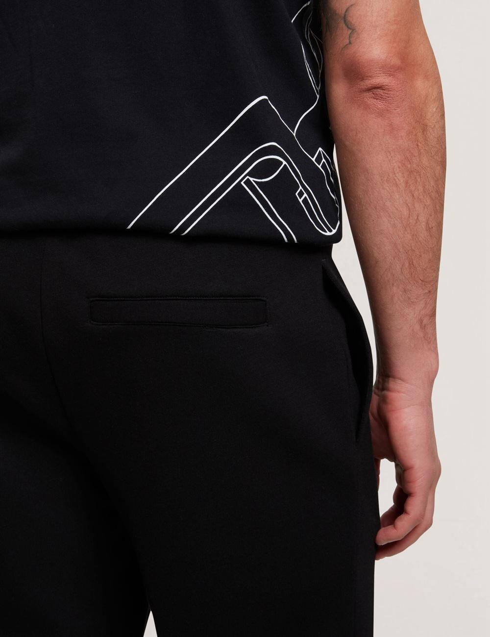 Men Ted Baker UAVER Slim Fit Neoprene Joggers Black | Egypt  INMCV-0495