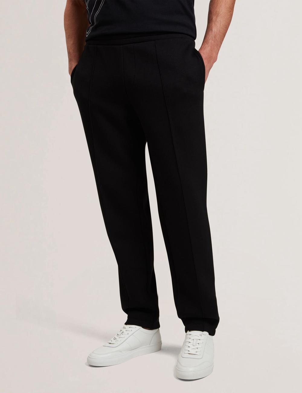 Men Ted Baker UAVER Slim Fit Neoprene Joggers Black | Egypt  INMCV-0495