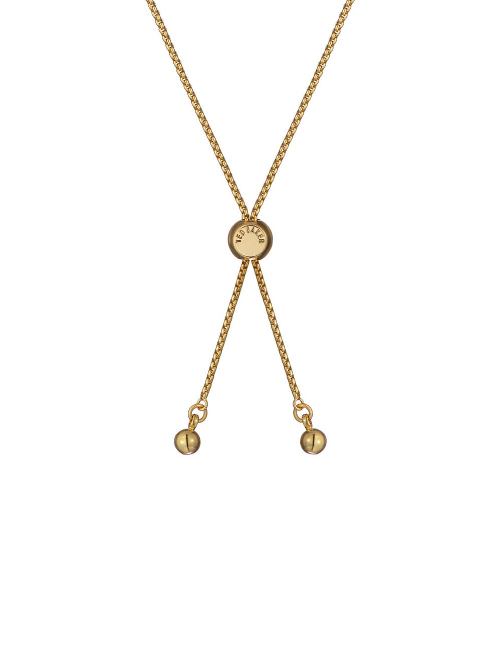 Women Ted Baker ADORIA - Mini Crystal Heart Adjustable Bracelets Gold | Egypt  HZUEB-3459