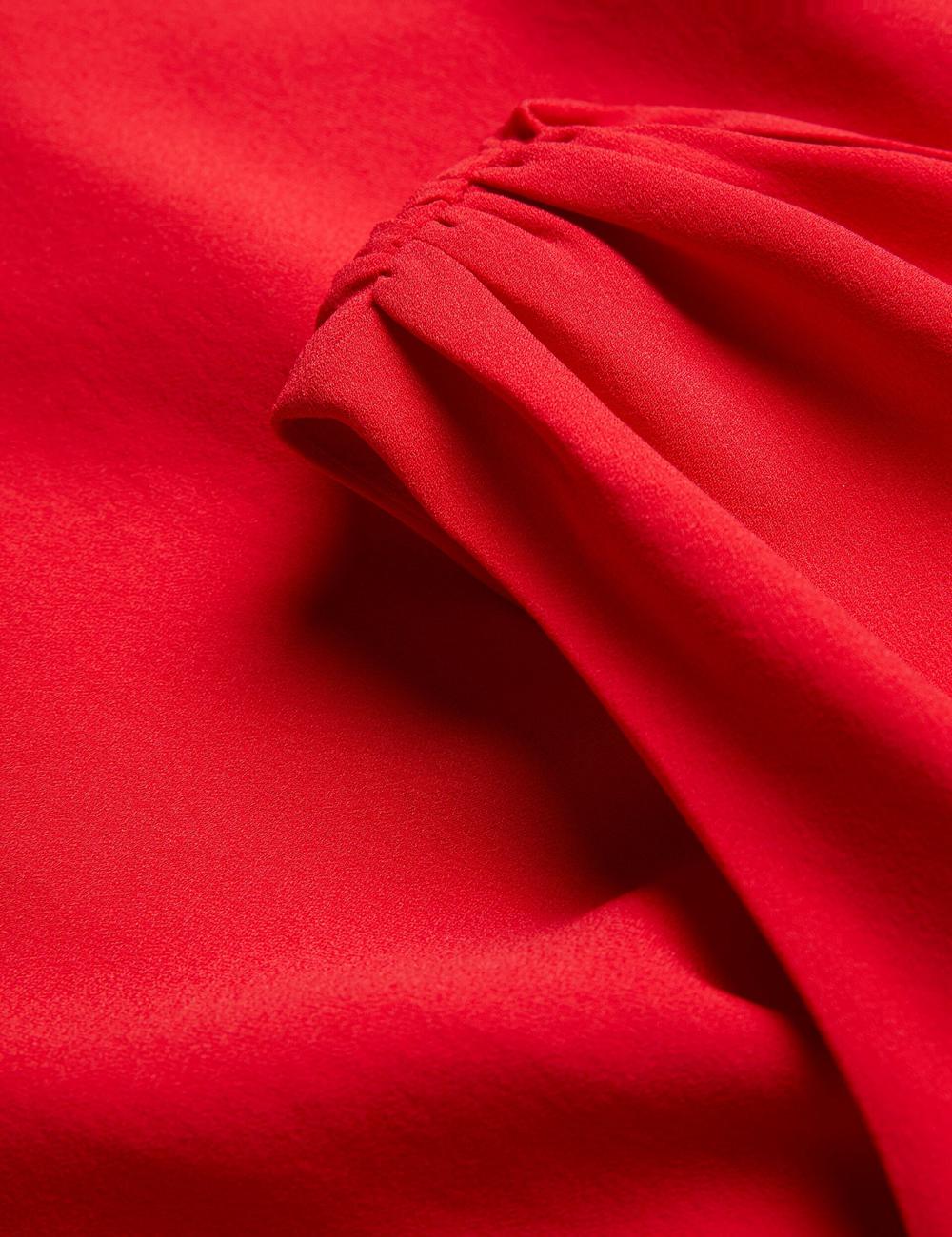 Women Ted Baker AISLI - One Shoulder Woven Maxi Dresses Red | Egypt  EYZBU-0258