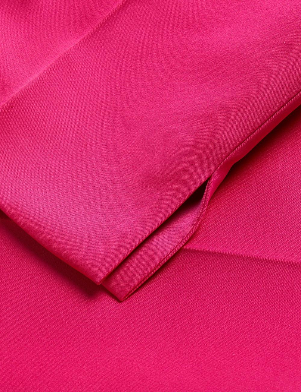 Women Ted Baker AKENIT - Satin Tailored Slim Leg Trousers Fuchsia | Egypt  ZFDUR-8612