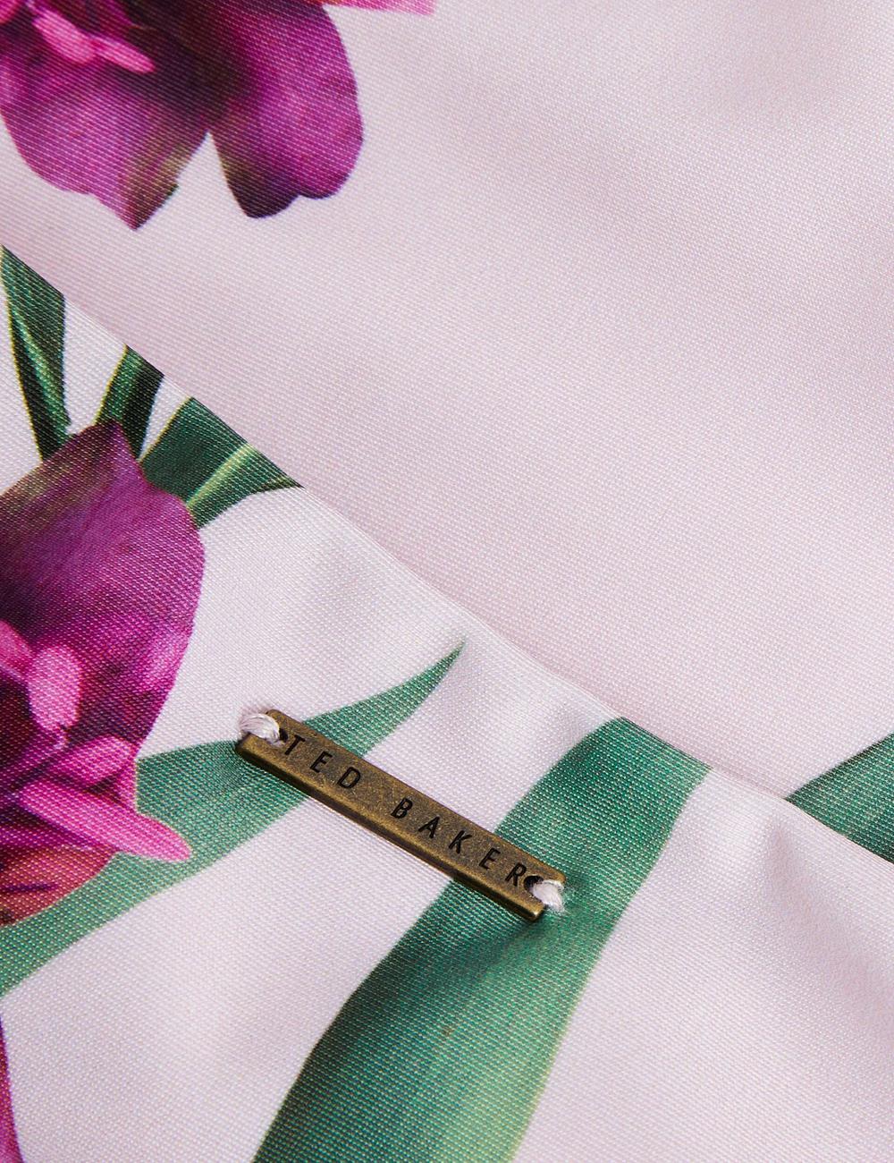 Women Ted Baker AVELEA - Floral Print High Waisted Bikini Bottoms Pink | Egypt  BRPUK-0239