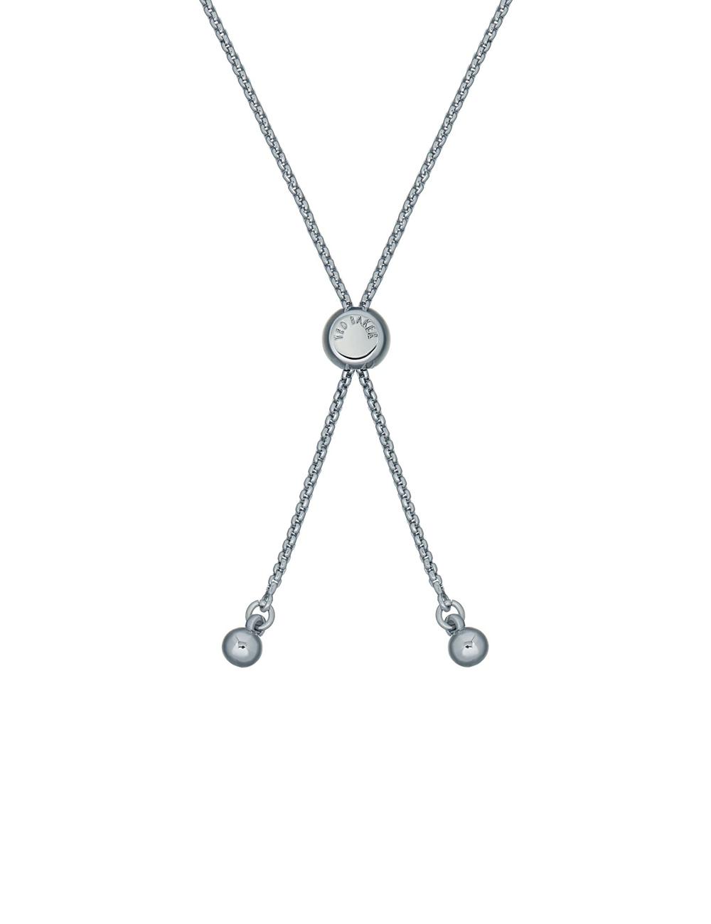 Women Ted Baker BARSET - Crystal Bow Adjustable Bracelets Silver | Egypt  APUHO-8349