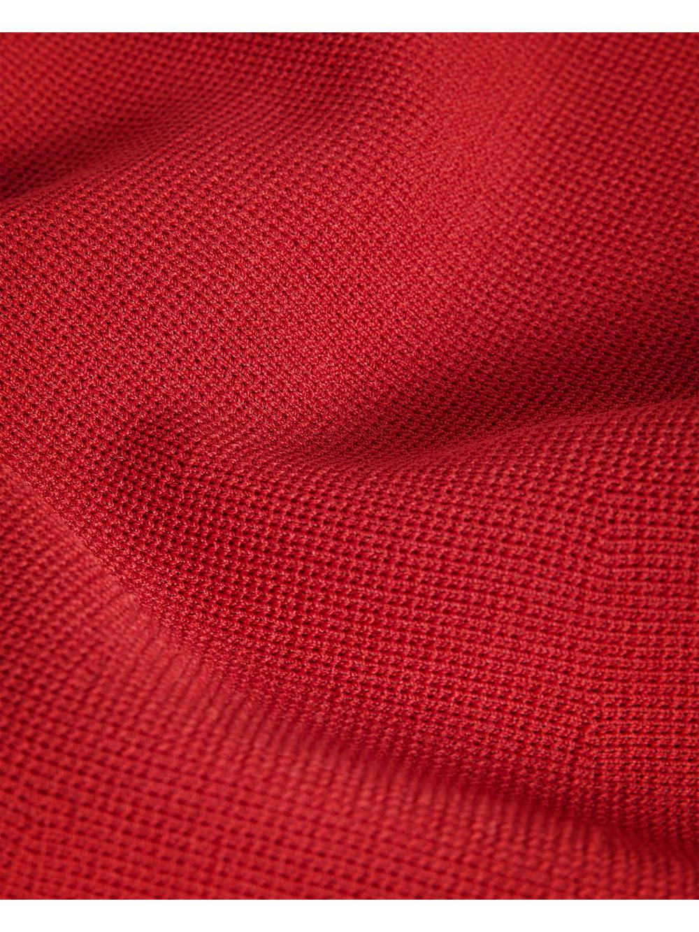 Women Ted Baker CANDDY - Pleated Hem Bodycon Knit Mini Dresses Red | Egypt  LQRTX-3154