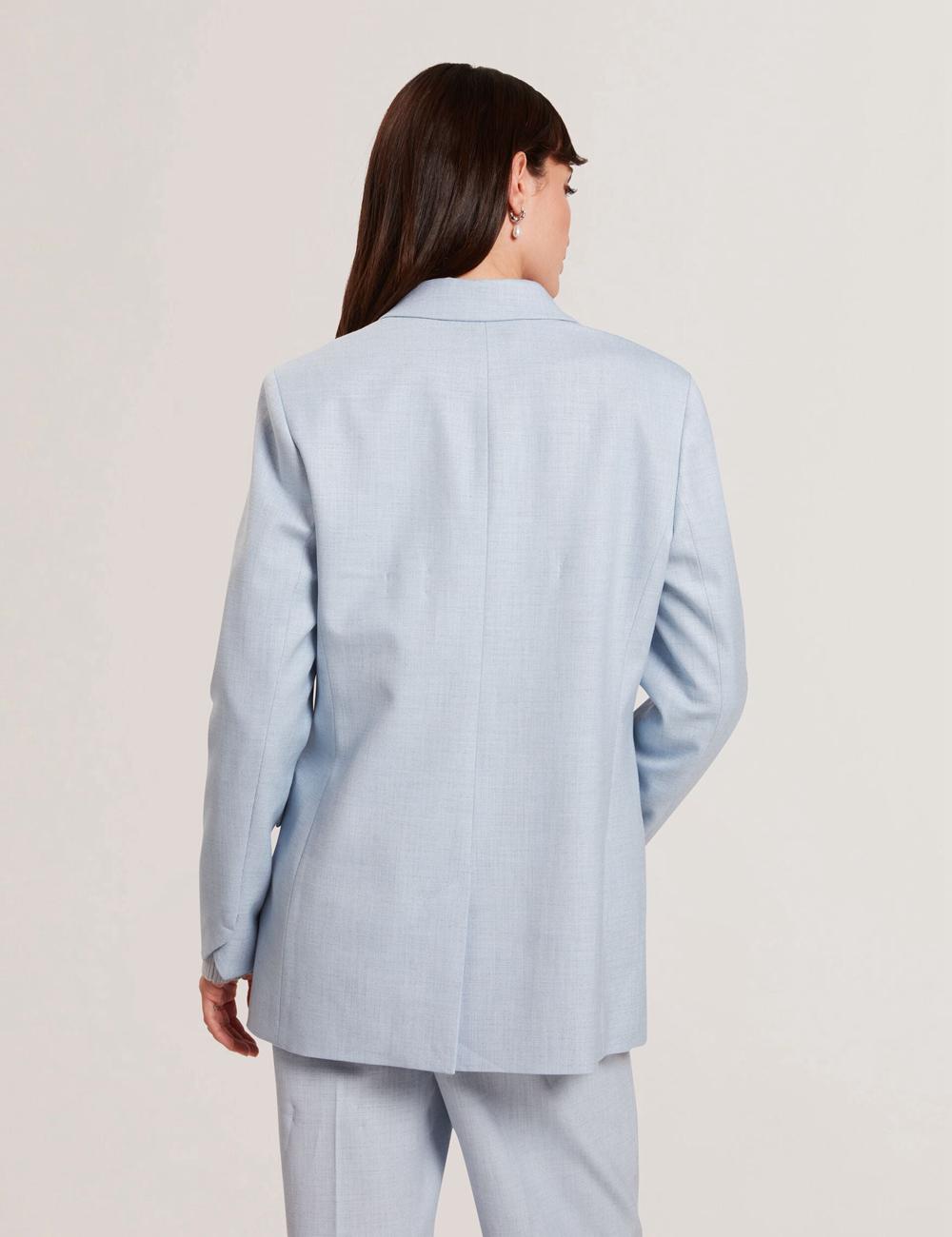 Women Ted Baker CARNI - Relaxed Tailored Single Breasted Blazers Blue | Egypt  QRWIT-7613