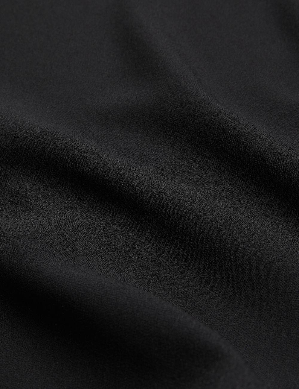 Women Ted Baker CHERIKA - Batwing Short Sleeve Satin Blouses Black | Egypt  QBRHM-5279