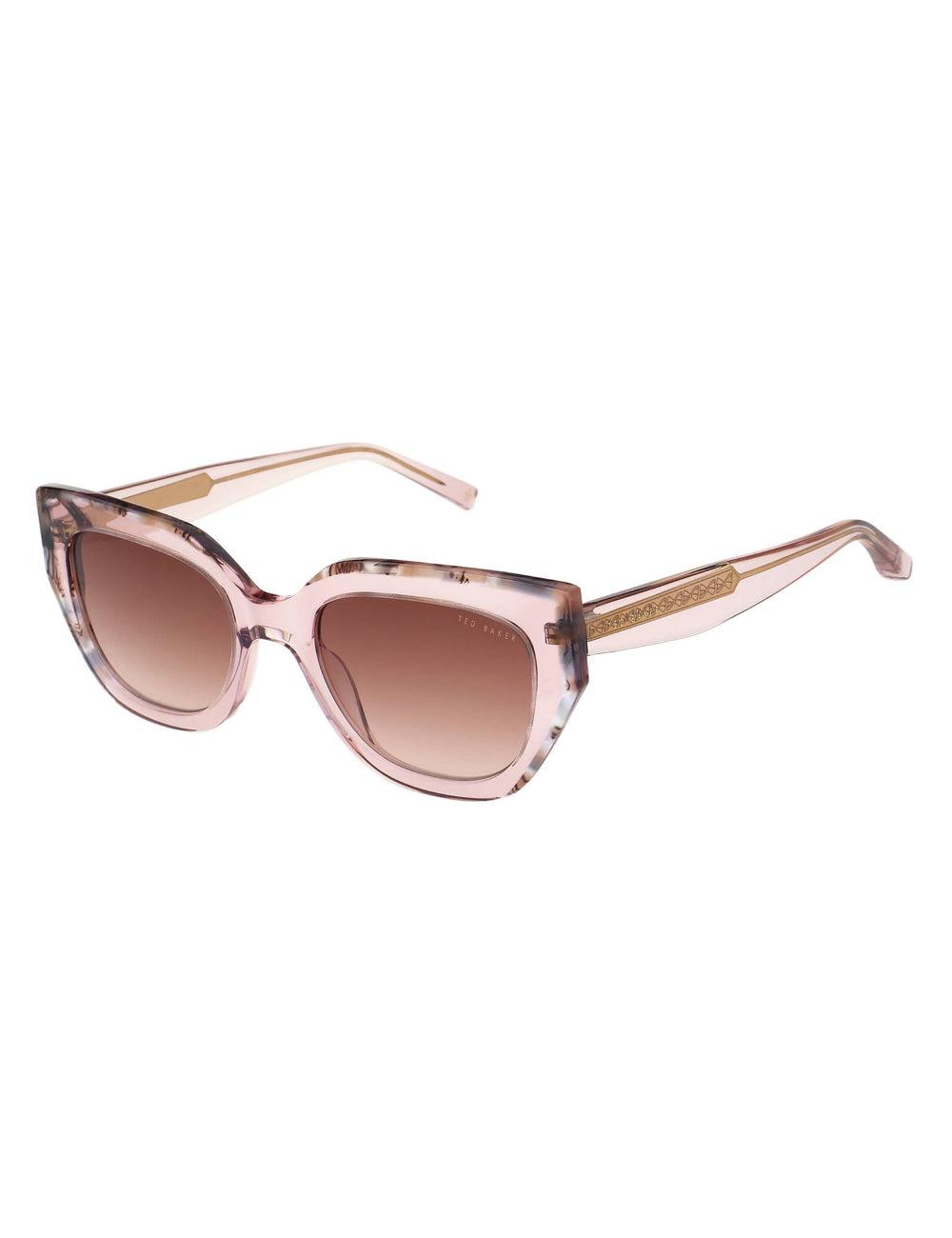 Women Ted Baker CORAL - Chunky Cat Eye Acetate Sunglasses Pink | Egypt  WKEGX-1985
