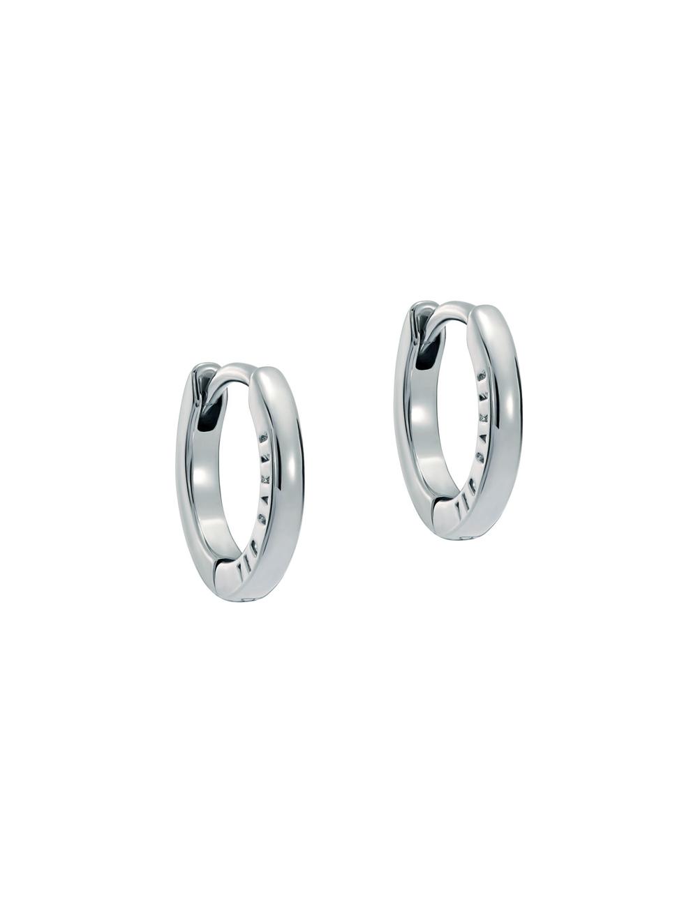 Women Ted Baker CRISLIE - Engraved Logo Small Hoop Earrings Silver | Egypt  YCQBL-2651