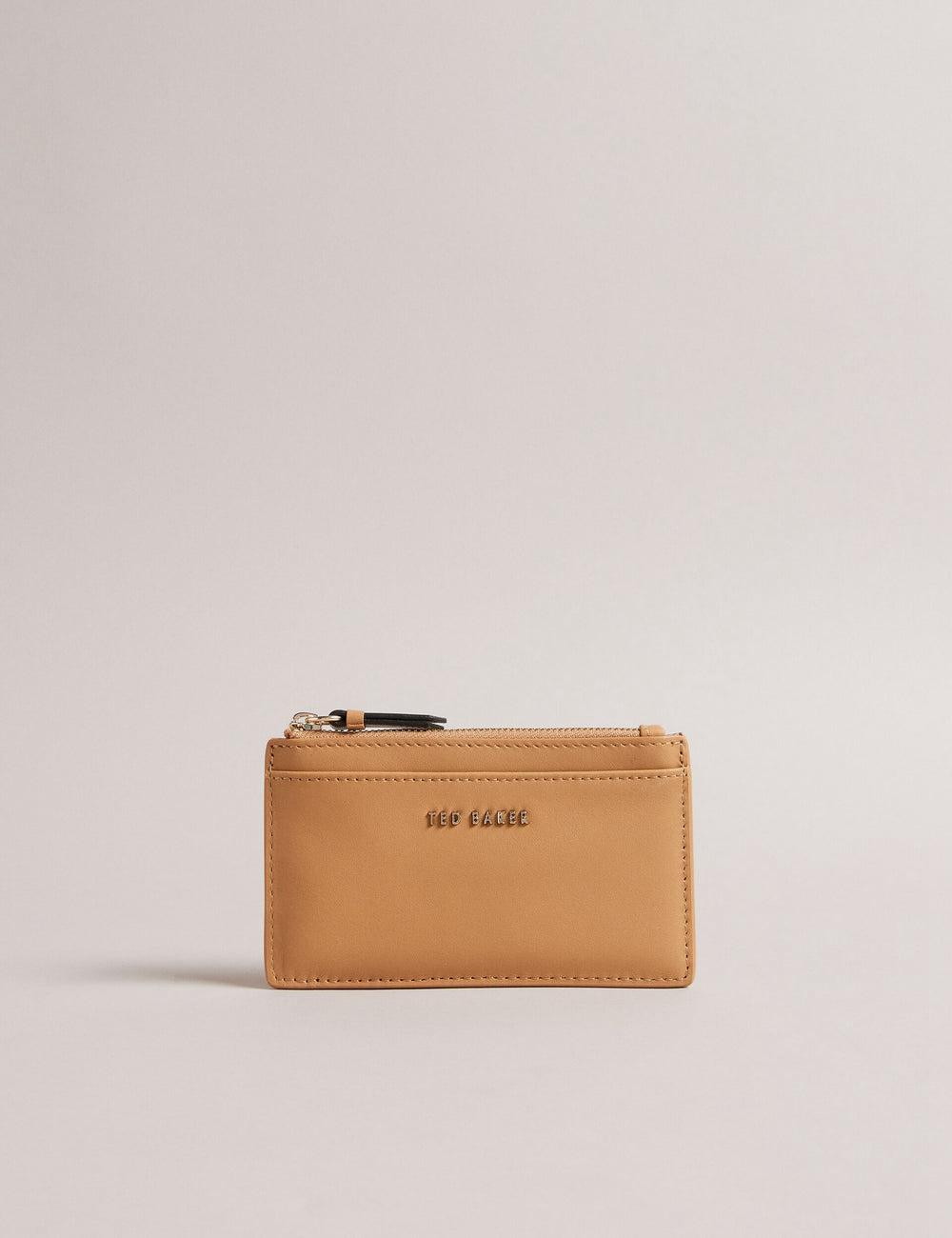 Women Ted Baker DARCENA - Branded Leather Zip Coin Purses Taupe | Egypt  VWLZQ-1689