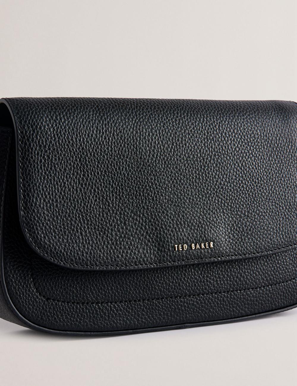 Women Ted Baker DARILIE - Leather Webbing East West Satchel Satchel Bags Black | Egypt  GUYWR-3546