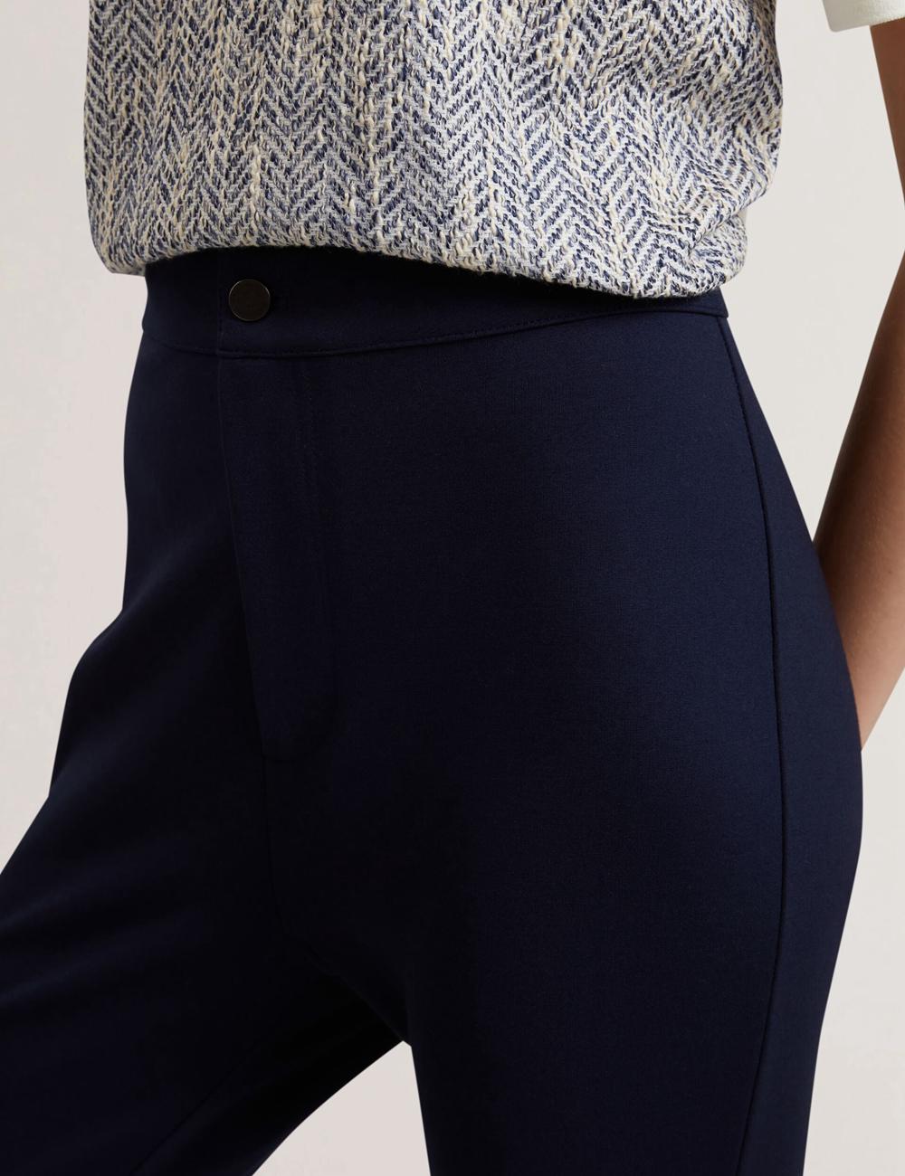 Women Ted Baker FELINDA - Fly Front Stretchy Leggings Navy | Egypt  DQITV-4852