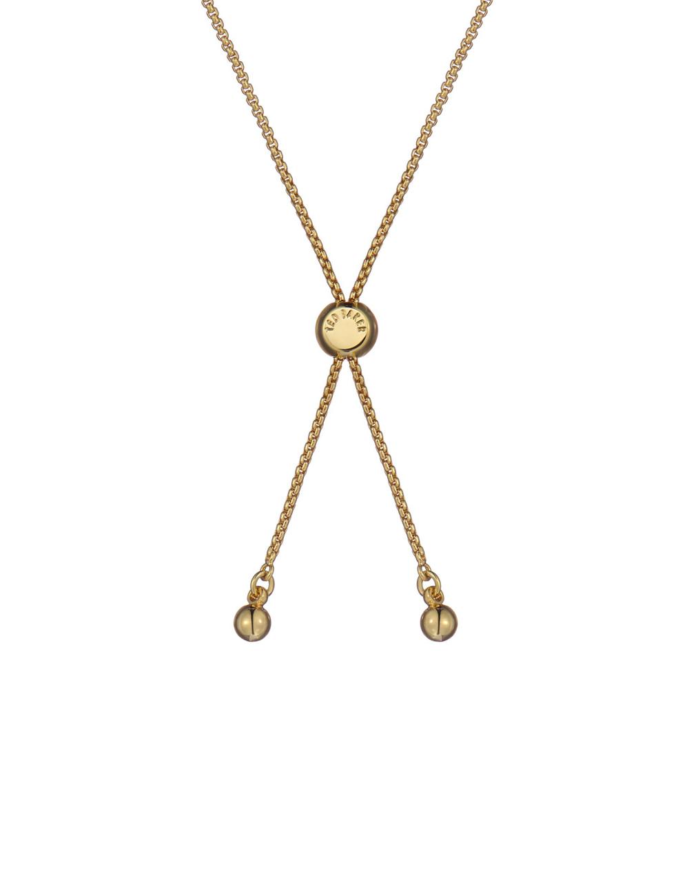 Women Ted Baker FLORIE - Pearl Flower Adjustable Chain Bracelets Gold | Egypt  UKICP-0814