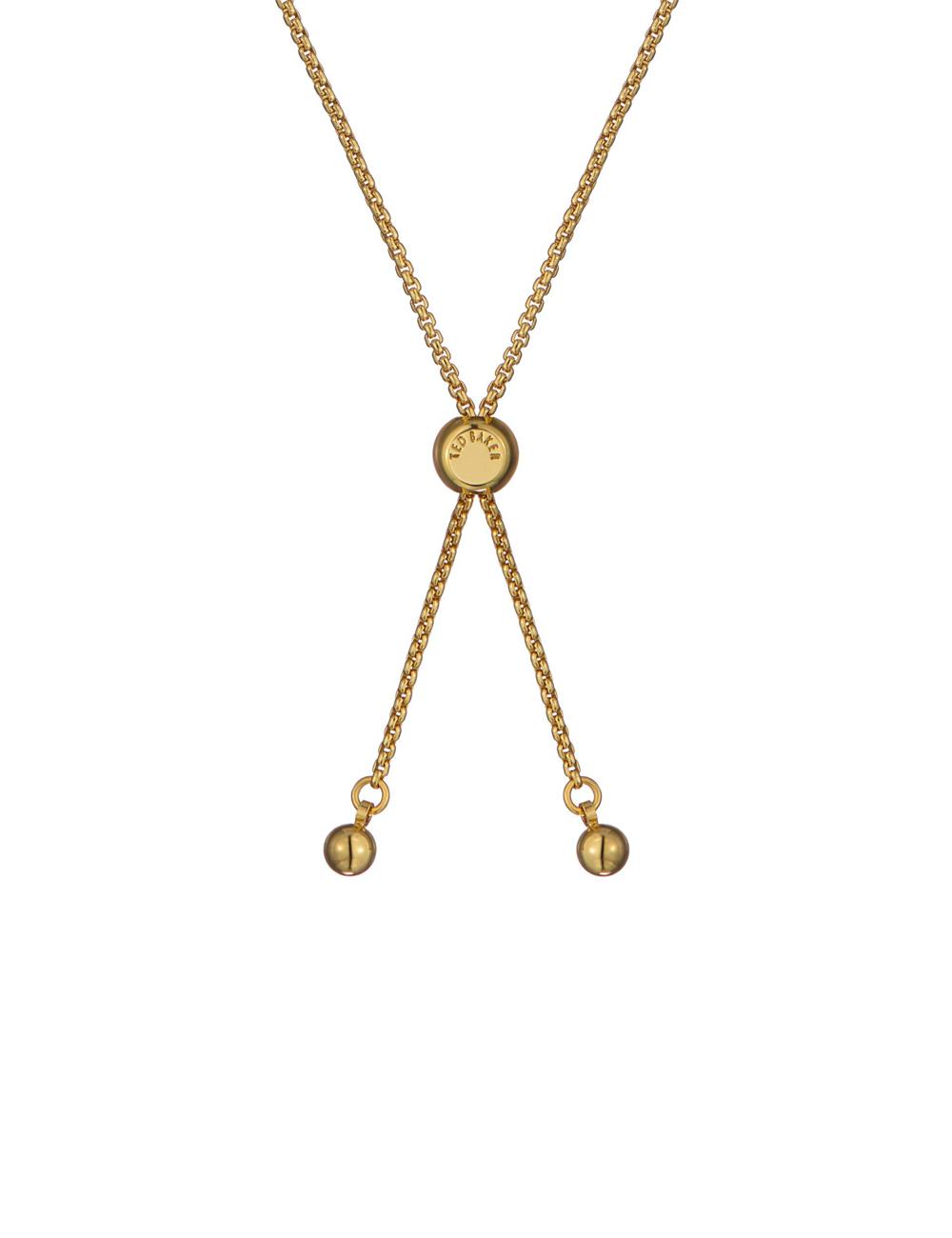 Women Ted Baker FLORINA - Crystal Flower Adjustable Bracelets Gold | Egypt  LVZPW-2940