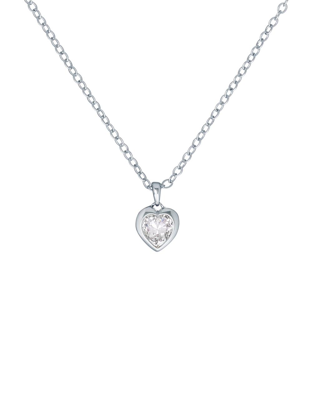 Women Ted Baker HANNELA - Solitaire Crystal Heart Pendant Necklaces Silver | Egypt  ZWBIX-7456